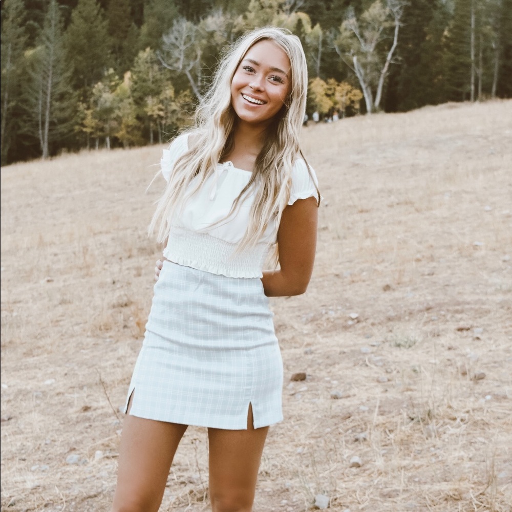 Plaid Mini Skirt